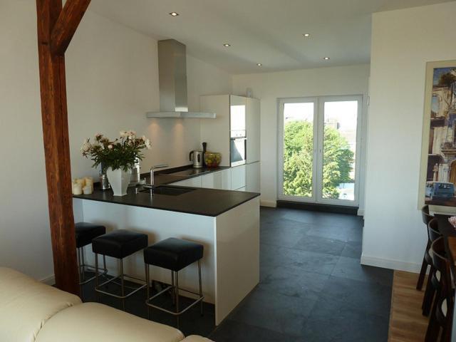 Luxus Penthouse Waterview Apartment Kiel Exterior foto