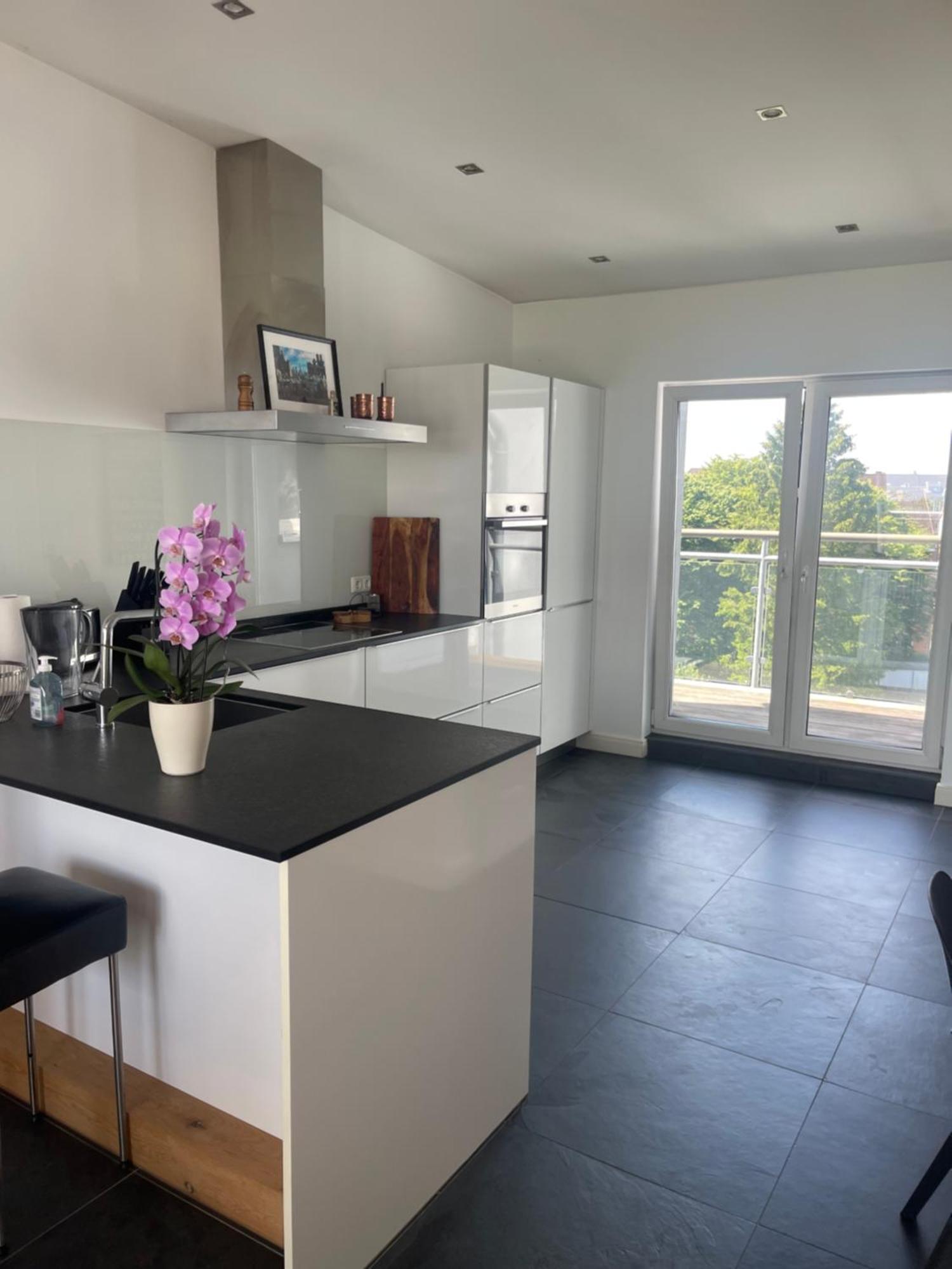 Luxus Penthouse Waterview Apartment Kiel Exterior foto