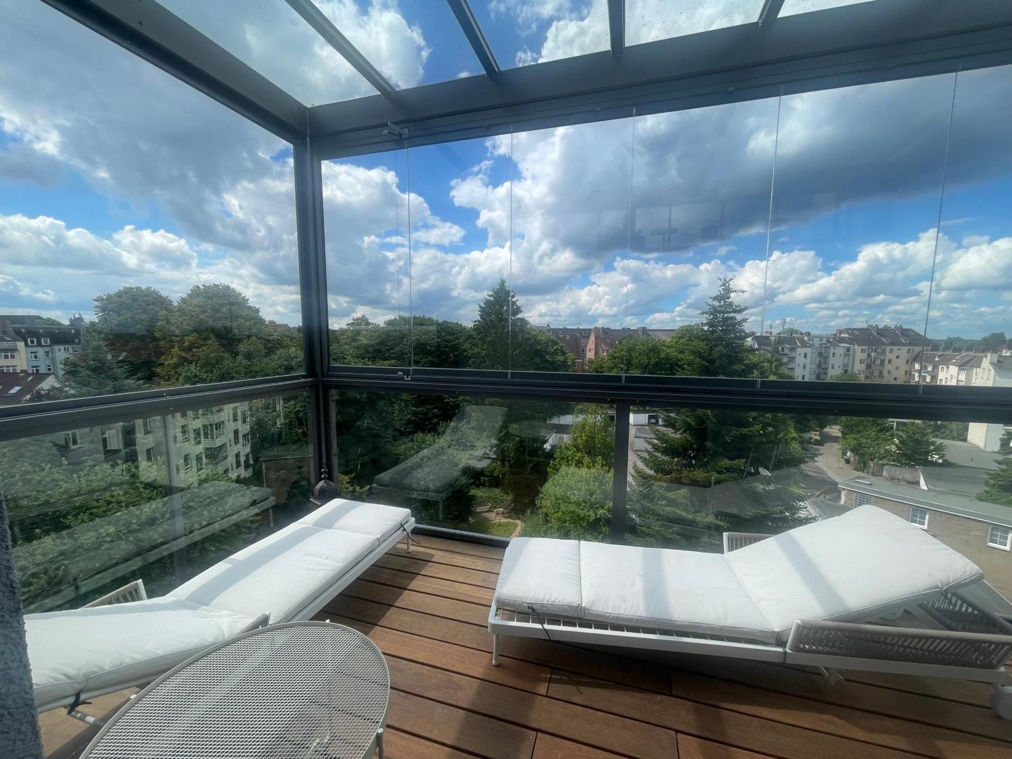 Luxus Penthouse Waterview Apartment Kiel Exterior foto
